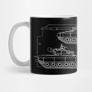 T80B Main Battle Tank Mug